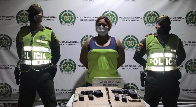 Dayana Chiquinquirá Chacín Trujillo, fue capturada por la Policía Metropolitana de Santa Marta.