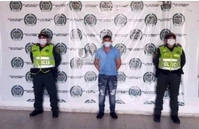 Kevin Enrique Yepes, capturado por la Policía del Cesar en Valledupar