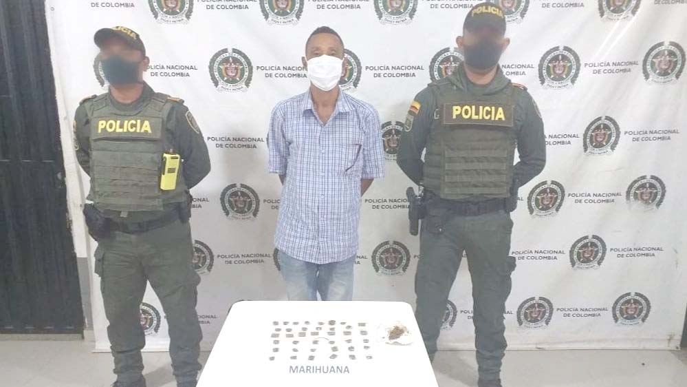 Wilson Díaz Galván, fue capturado en el municipio de El Banco, Magdalena, cuando portaba drogas alucinógenas.