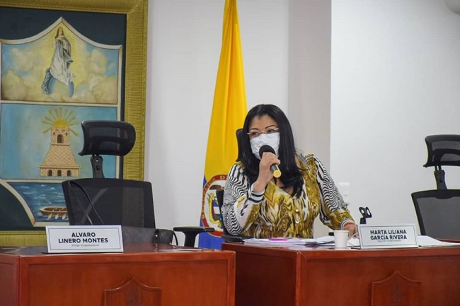 La sesión fue presidida por la concejala Marta García Rivera. 