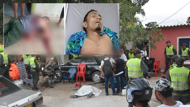 En la balacera ocurrida en el barrio Luis R. Calvo de Santa Marta fueron asesinados a tiros Franklin Sanjuanelo, su hijo Pedro Sanjuanelo Morales, y su yerno, Demis Herrán.