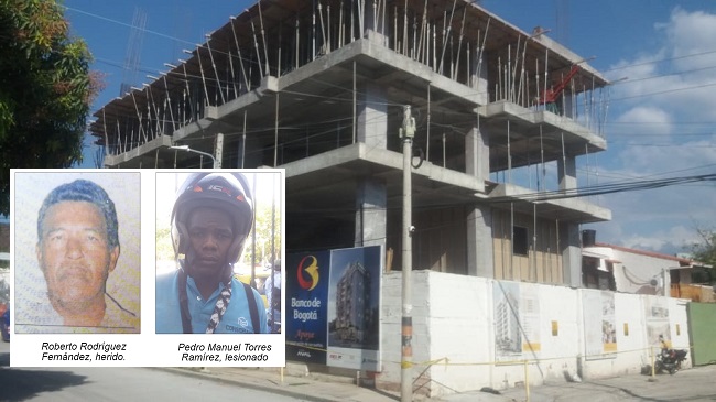 En este edificio en construcción ubicado en la calle 12 con carrera 16 C de la urbanización Riascos de Santa Marta se produjo el accidente laboral.