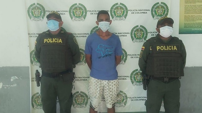 Wilmer José Rodríguez De La Cruz fue capturado por personal de la Policía del Magdalena.