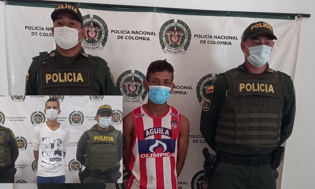 Jair Quevedo Moncada y Inai José Romero Ocampo Toscano fueron capturados en los municipios de El banco y Pivijay respectivamente.