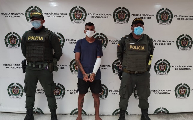 Alfonso Borja Segrera, detenido por la Policía en el municipio de Ciénaga.