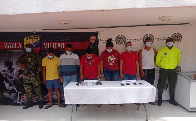 El operativo de captura de ‘Los Chimila’ fue realizado de manera conjunta entre policiales y militares.