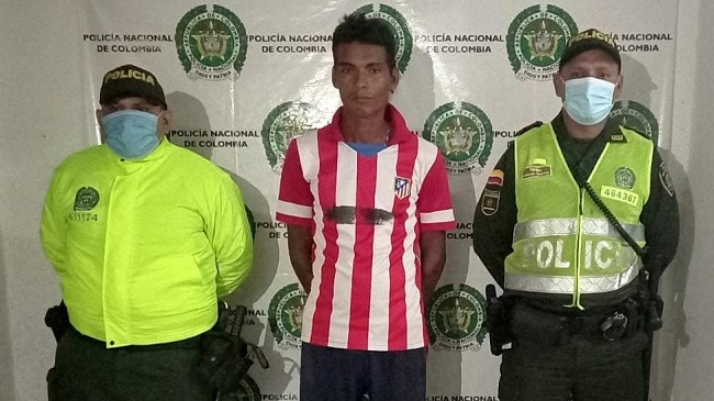 Carlos Alfredo Contreras Morales, detenido en San Zenón.
