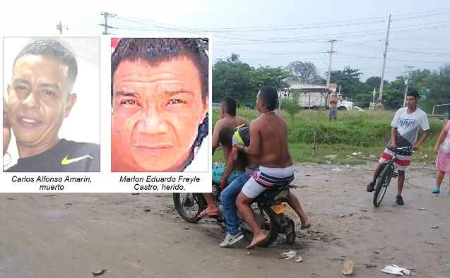 El caso se produjo en una residencia hasta donde llegaron dos hombres en una motocicleta. Las víctimas registran antecedentes judiciales