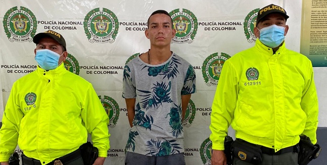 Fabián José Parejo Jiménez, fue capturado por personal de la Policía del departamento de Magdalena.
