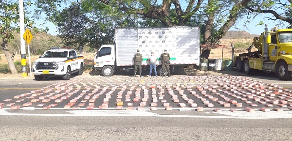 José Darío Ladino, conductor capturado por la Seccional de Tránsito y Transporte con un cargamento de marihuana.