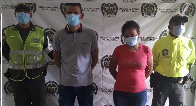 Deibys Enrique Barrios Martínez y Sandra Milena Díaz Andrade, capturados en Aracataca, Magdalena