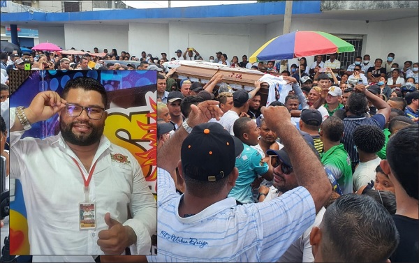 Cientos de personas le brindaron una emotiva despedida al periodista Leiner Montero.