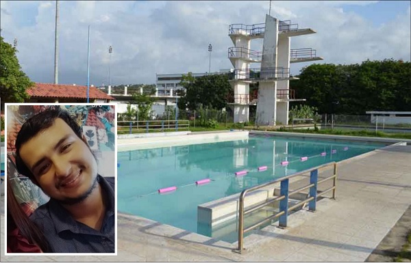 Samuel Andrés Sabogal Peralta estaba realizando trabajos de mantenimiento en la piscina Olímpica cuando se produjo el accidente.