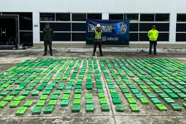 La droga fue hallada mediante labores de control por parte de la Compañía Antinarcóticos.