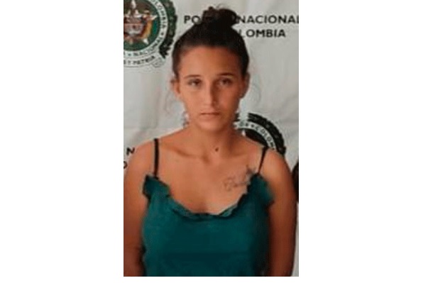 Carla Elena Zambrano Perozo, capturada.