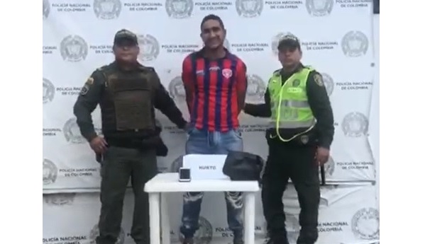 Julio Enrique Vanegas Mejía, capturado por la Policía Metropolitana de Santa Marta.