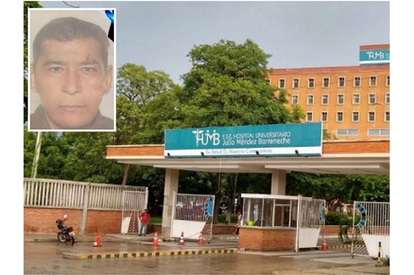 Álvaro Camargo Bornacelli permaneció recluido en el Hospital ‘Julio Méndez Barreneche’ de Santa Marta.