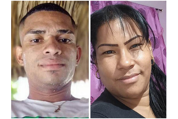 Félix Cáceres Altamar y Vicmary Elena Bravo Cabarcas, muertos a tiros.
