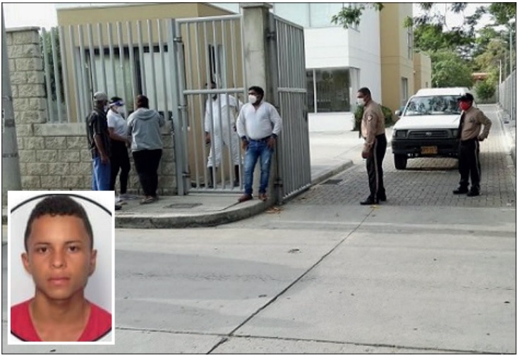 El cadáver de Carlos Humberto Navarro Cadena, fue llevado hasta la morgue del Instituto de Medicina Legal de la ciudad.