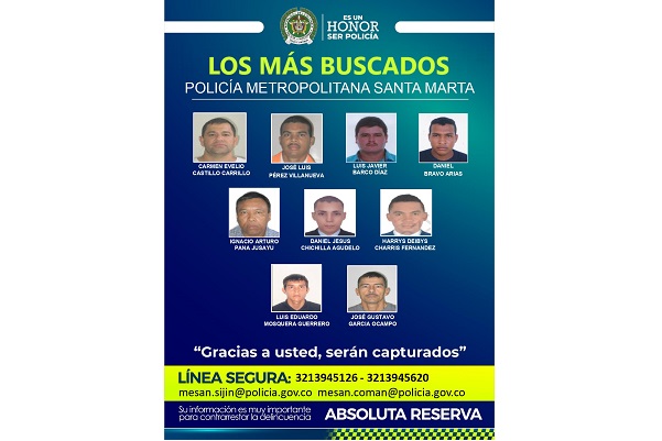 Estas personas son buscadas por las autoridades para responder por el delito de homicidio.