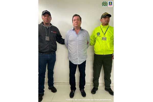 Darío Alberto Laino Scopetta, alias ‘Ojitos Azules’ o ‘JM’, capturado en operativo de la Fiscalía y la Dijín.