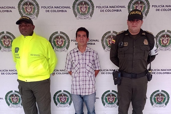 Cristóbal De Jesús Ovalle Montiel, capturado por la Metropolitana en el municipio de Ciénaga.