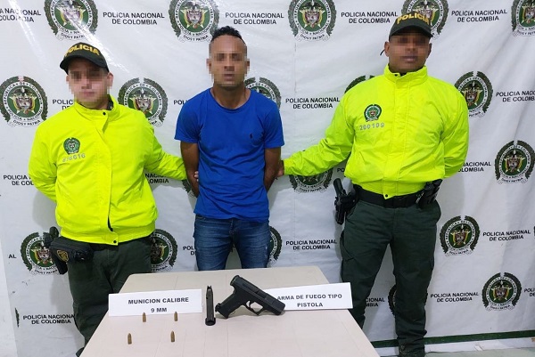 Edgar Javier Ramos Cabrera, alias ‘El Diablo’, capturado por la Policía del Magdalena.