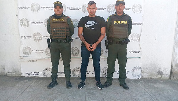 Albenis Manuel Camargo Morales, capturado por las autoridades de Santa Marta por varios delitos.