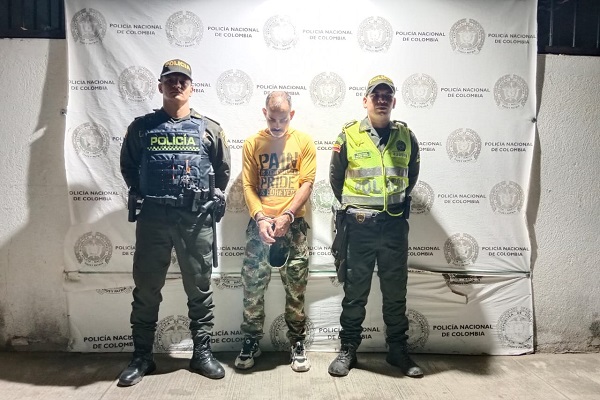 Jesús Clemente Pérez Rodríguez, fue capturado por la Policía Metropolitana de Santa Marta.