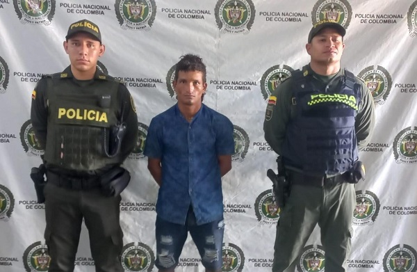 Dorcey Pacheco Camargo, presunto asesino capturado por la Policía del Magdalena.