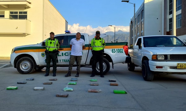 Carlos Terraza Pertuz, fue capturado para responder por porte, tráfico y fabricación de estupefacientes.