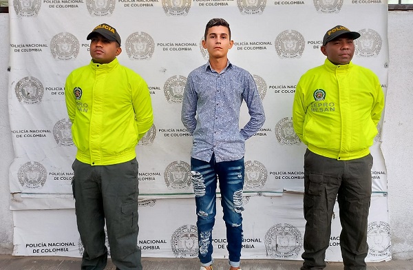 Jorge Luis Gómez Giraldo, detenido por la Policía de Infancia y Adolescencia de la Metropolitana.
