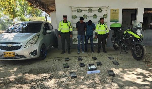 Oscar David Duarte Rojas y Libardo Carreño Gutiérrez, capturados en Zona Bananera.