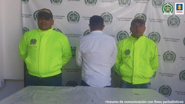 Roberto Paolo Flórez Gómez, capturado por las autoridades por violentar a su compañera sentimental.