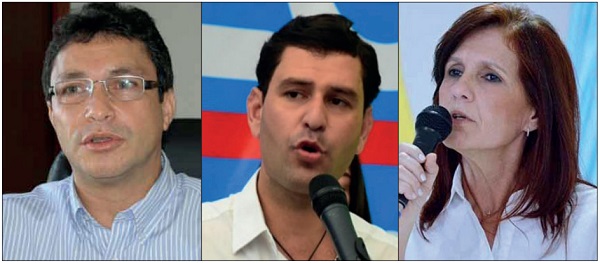 Carlos Eduardo Caicedo Omar, gobernador del Magdalena, Luis Miguel Cotes Habeych, exgobernador del Magdalenay Rosa Cotes de Zúñiga, exgobernadora del Magdalena, procesados.