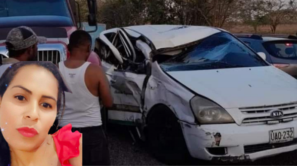 Gina del Socrro Yépes Parejo fue identificada como la mujer muerta del siniestro vial.