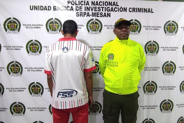 Rubén Daniel Flórez Mejía, fue capturado mediante operativo de la Policía Metropolitana de Santa Marta.