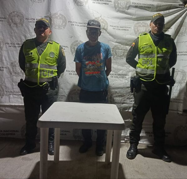 José Marcial Piedrahita Muñoz, capturado por la Policía Metropolitana de Santa Marta.