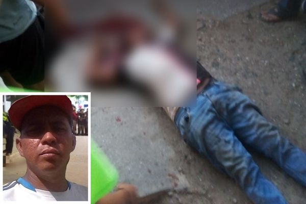 El cadáver del joven quedó sobre el pavimento tras ser atacado a tiros por desconocidos.