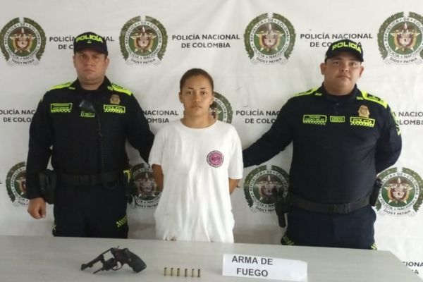 Diana Carolina Flórez Jiménez, capturada por la Policía Metropolitana de Santa Marta.
