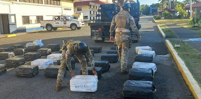 Panamá incautó en el año pasado 138,41 toneladas de drogas, de las cuales 108,82 fueron cocaína.