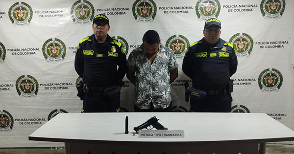 Silfredis Manuel Reales Charris, fue capturado por la Policía Metropolitana de Santa Marta.