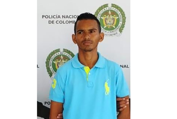 Darwin Acuña, fue capturado por personal del Grupo Gaula de la Policía del Magdalena.