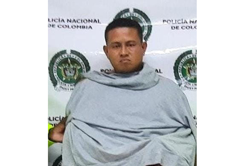 Jesús Alberto Vásquez Polo, capturado en un operativo de Policía y Fiscalía por homicidio.