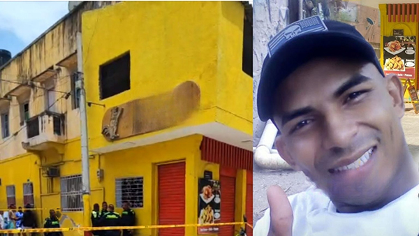 Reinel de Jesús Hernández Martínez muerto por los impactos de bala.