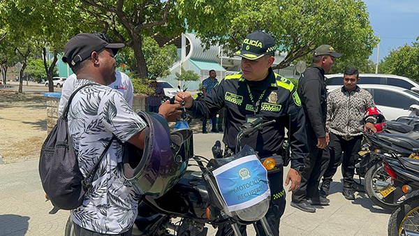 El comando de la Policía Metropolitana regresó varias motocicletas a sus propietarios en Santa Marta.