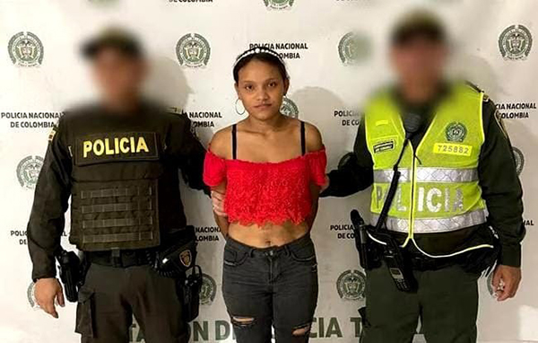 Leydis Chima Jiménez fue capturada mediante labores de seguimiento e inteligencia de la Policía del Magdalena.