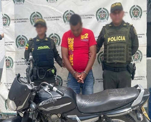 Nilson Luis Colin Yance, capturados por la Policía del Magdalena.