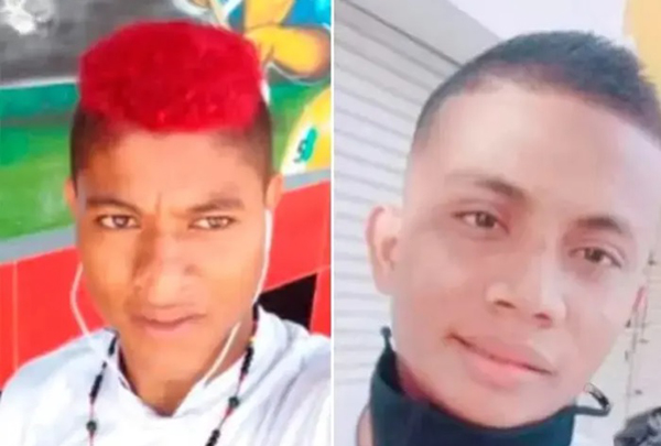 Luis Alberto Díaz y Arnold Hernández Rodríguez, heridos a tiros por desconocidos, fueron llevados hasta la Policlínica Ciénaga.
