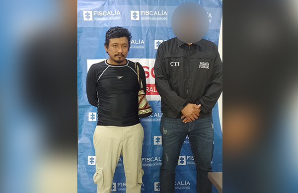 Orlando David Villafaña Chaparro, capturado por funcionarios de la Fiscalía en Santa Marta.